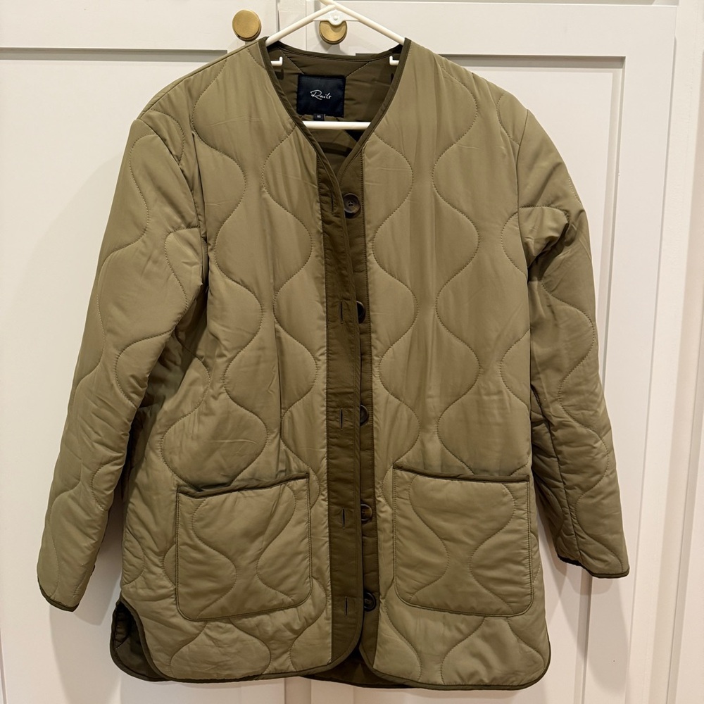 Rails Olive Quilted Puffer Jacket - Picture 8 of 10